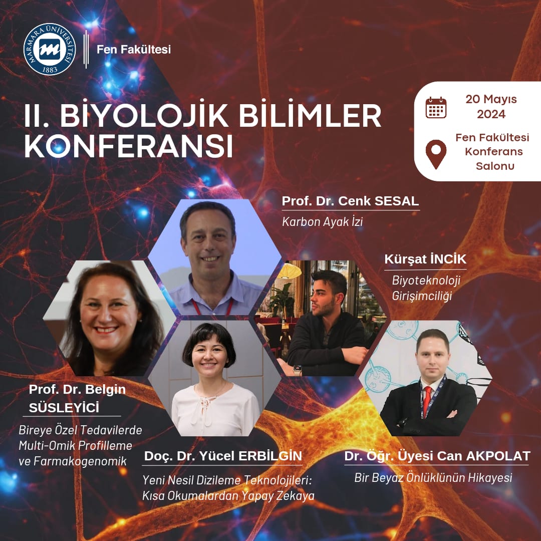 Biyolojinin Çeşitli Alanlarında Uzman Konuşmacıların Katılacağı II. Biyolojik Bilimler Konferansı’na Katılın!